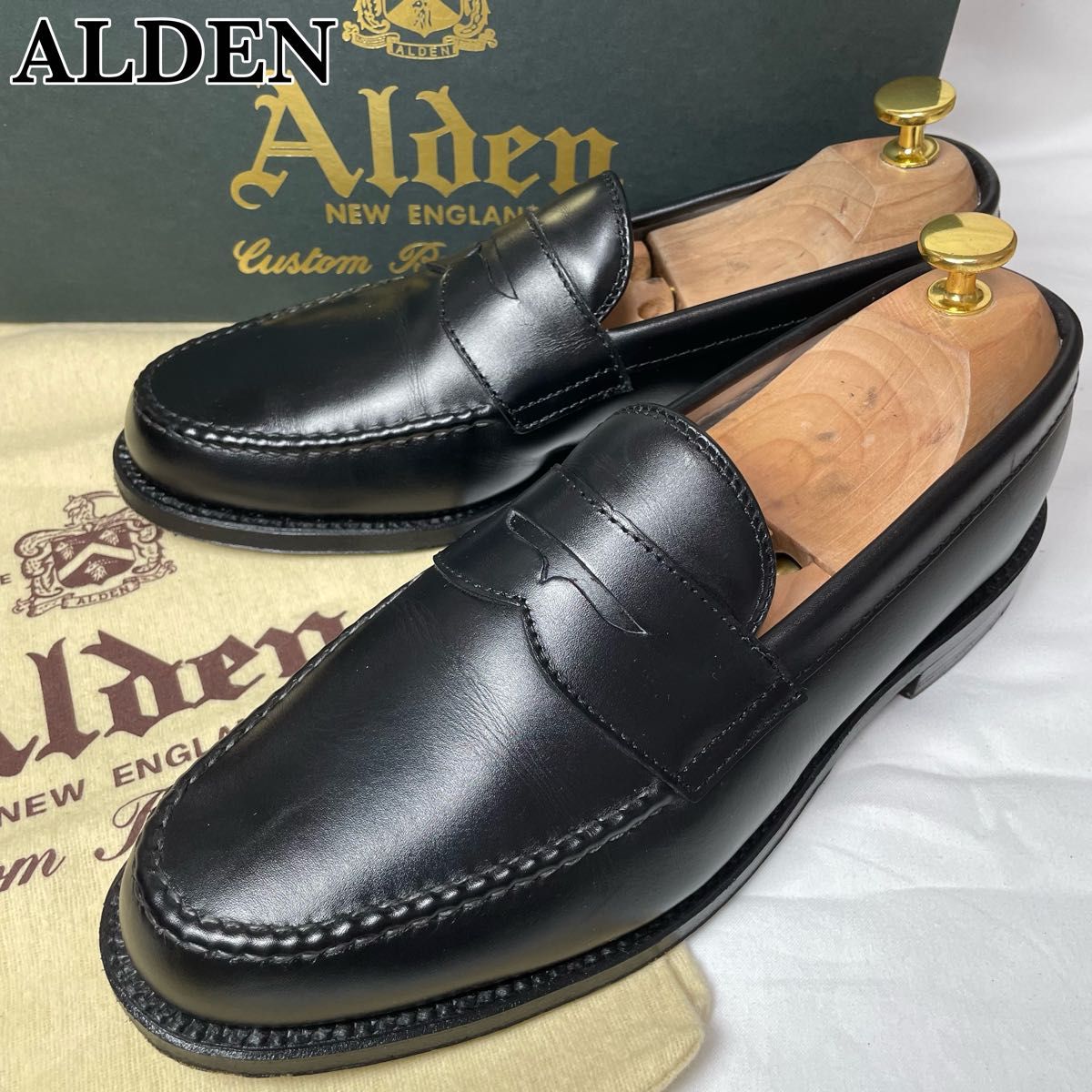 美品】ALDEN 99267ペニーローファー ハーフサドル VANラスト 美品】ALDEN 99267ペニーローファー ハーフサドル VANラスト