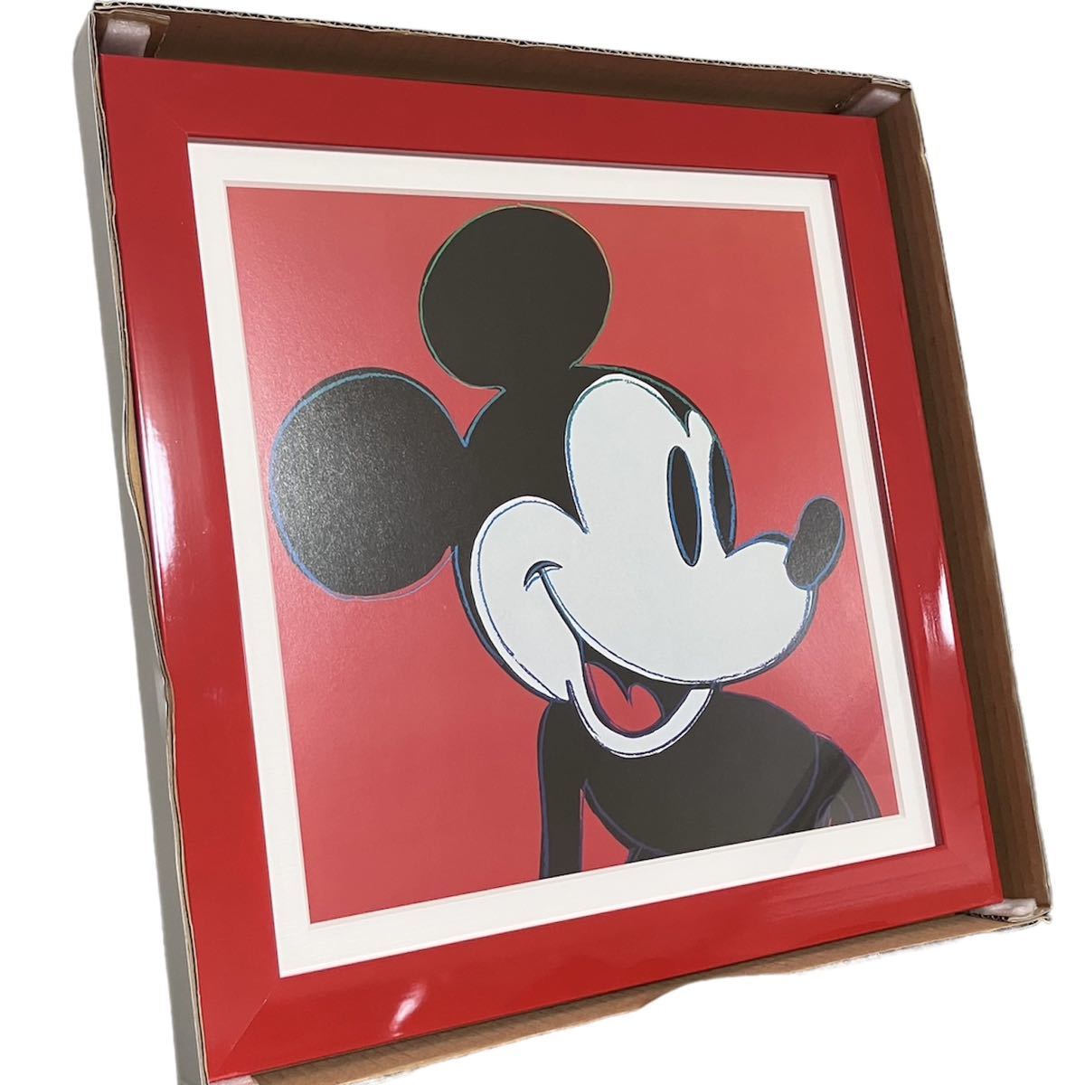 Andy Warhol アンディウォーホル Mickey Mouse ミッキーマウス 額装済