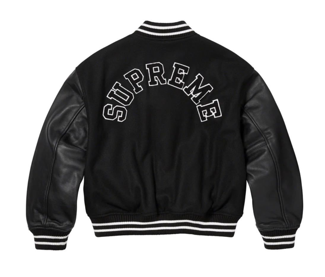 Supreme 2023FW Tiger Varsity Jacket Black Sサイズ シュプリーム タイガー バーシティ ジャケット ブラック  SMALL スタジャン