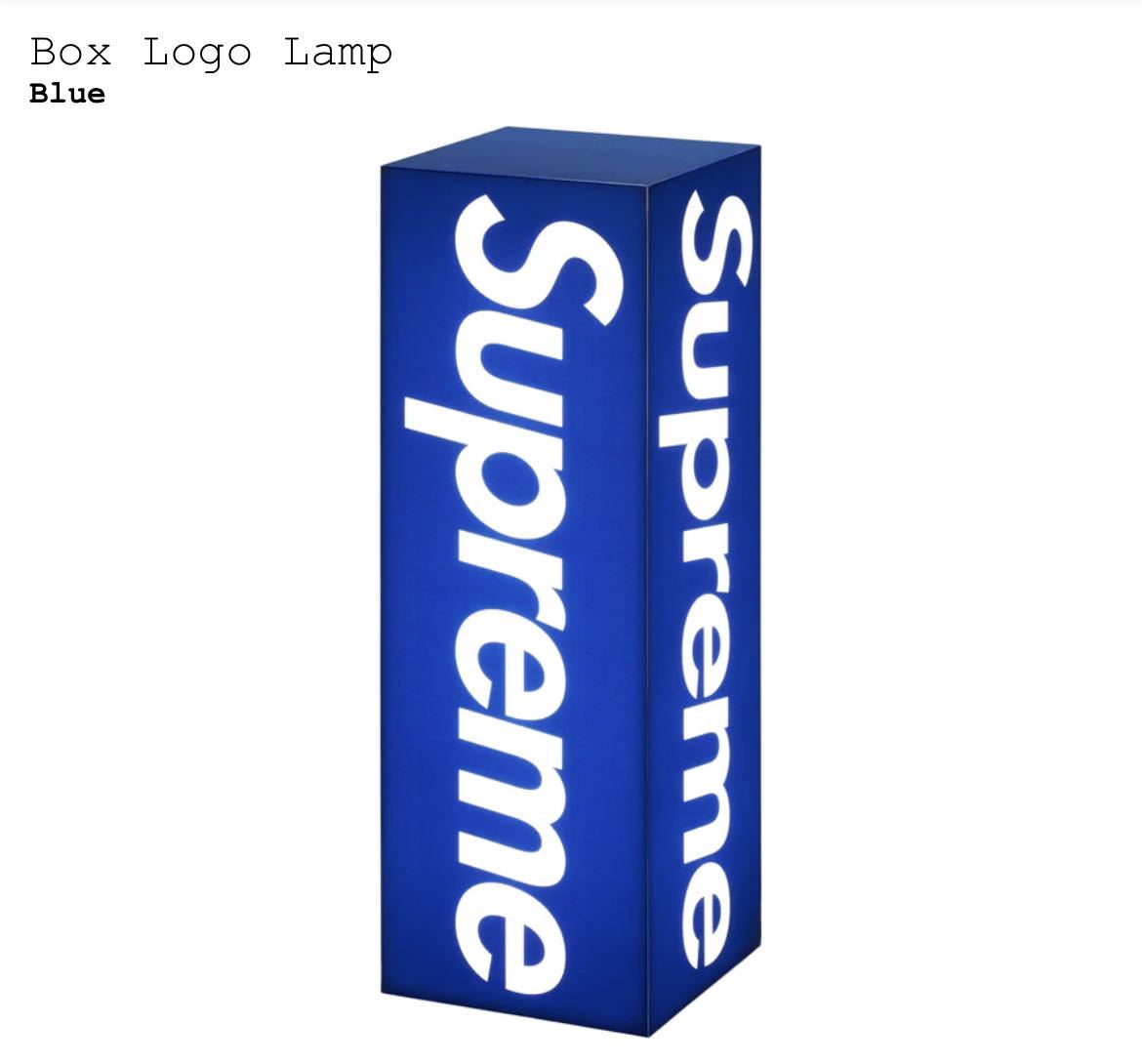 Supreme 2023FW Box Logo Lamp Blue シュプリーム ボックスロゴ ランプ ブルー_画像2