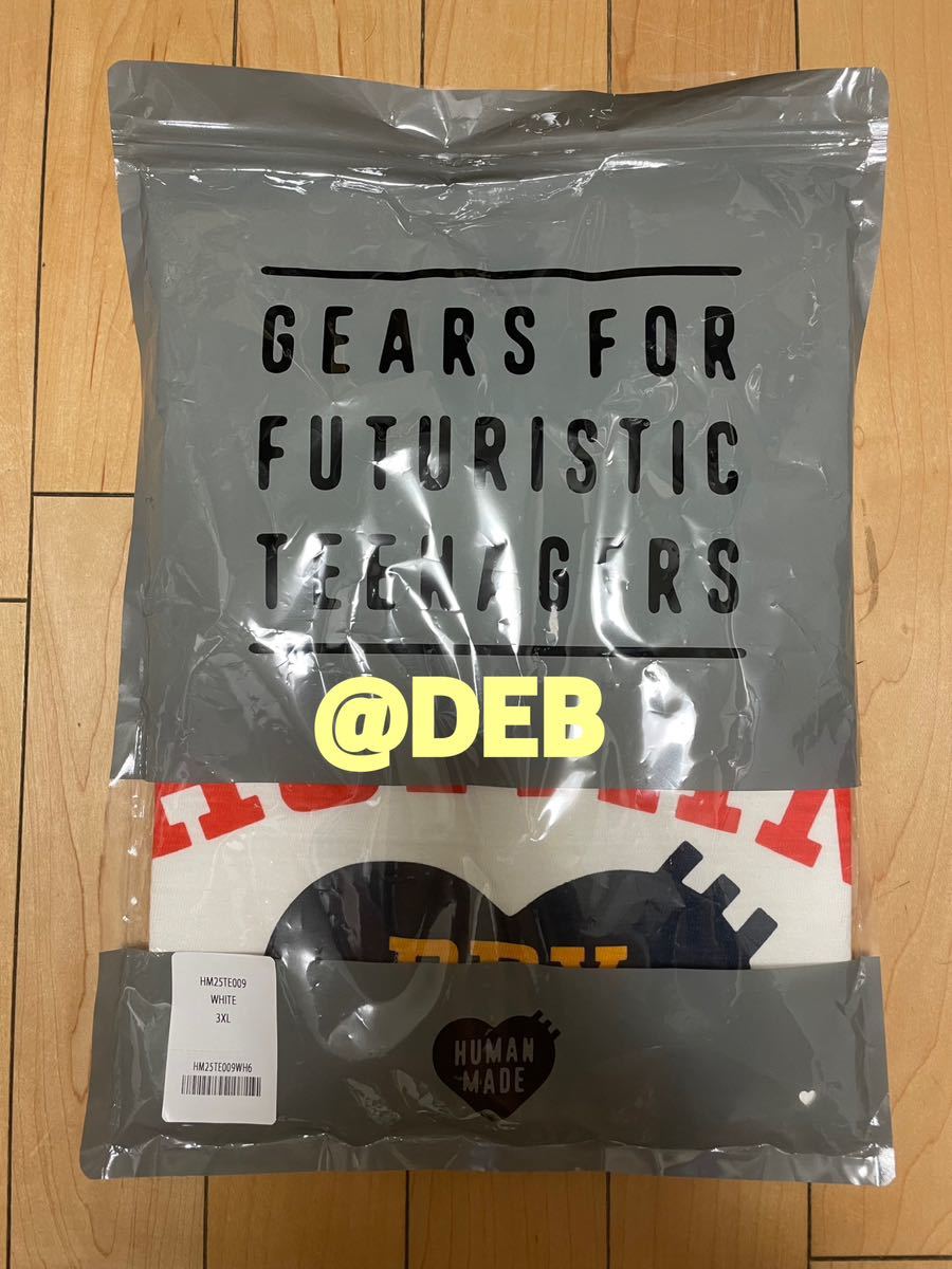 HUMAN MADE 2023SS GRAPHIC HEART T-SHIRT #8 WHITE 3XLサイズ HUMAN MADE 2023SS GRAPHIC HEART T-SHIRT #8 WHITE 3XLサイズ