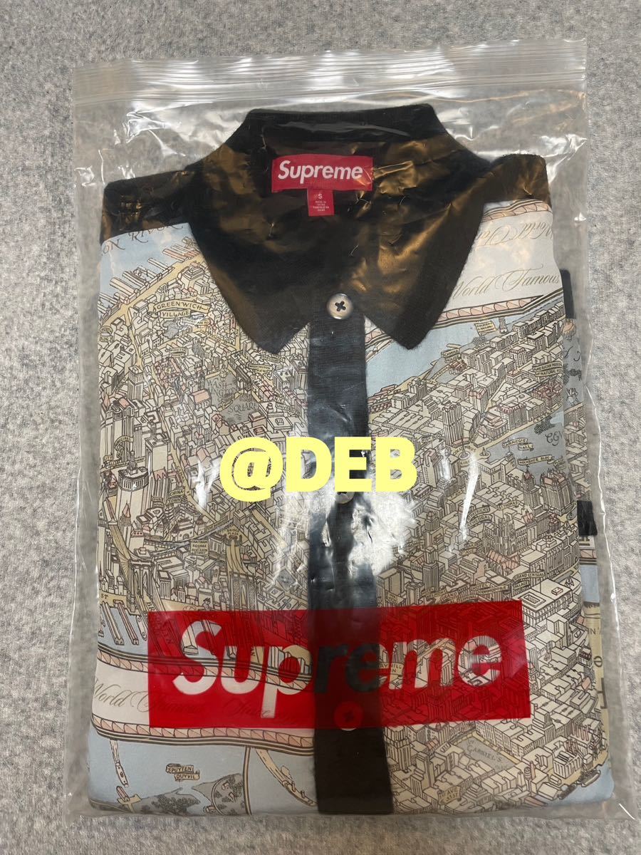 Supreme Silk Map Cardigan Black Sサイズ-