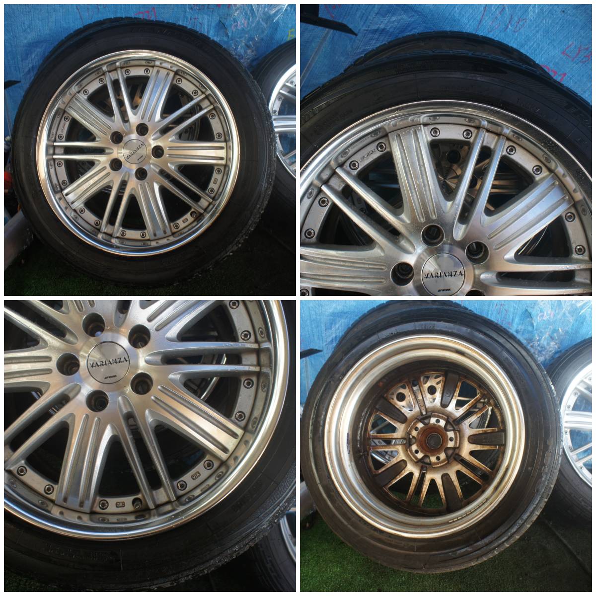 WORK VARIANZA JAPAN 18インチ 18x8.0JJ 114.3/+45 中古4本 _画像5