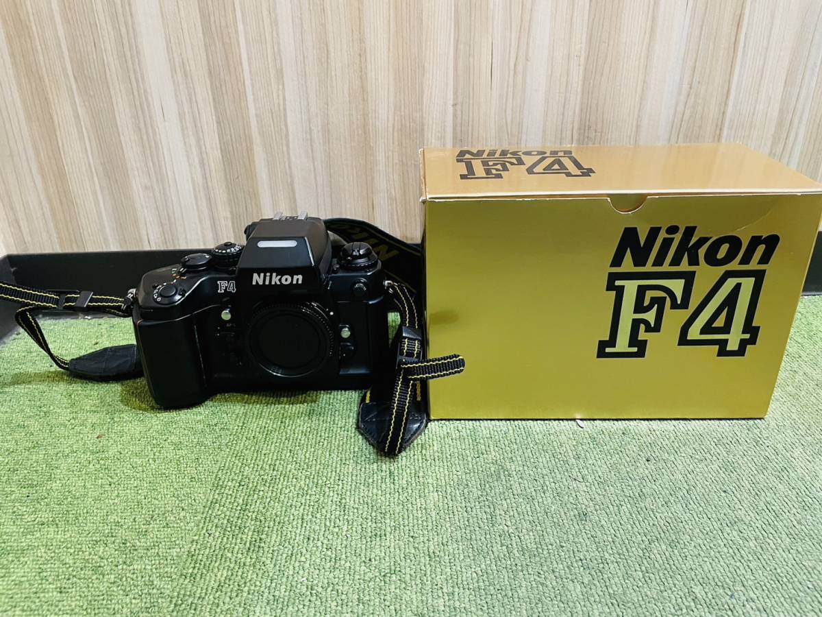 H4340 1円～ 【綺麗品】 Nikon ニコン F4 純正ストラップ付 フィルム