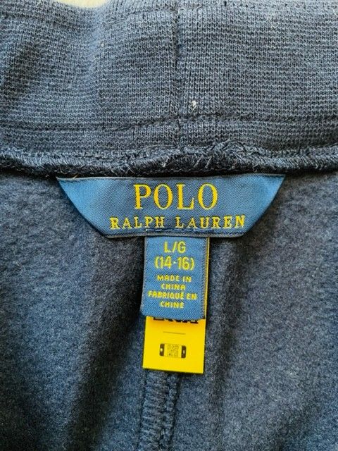 【POLO RALPH LAUREN】新品 Pロゴスウェットパンツ ネイビー L