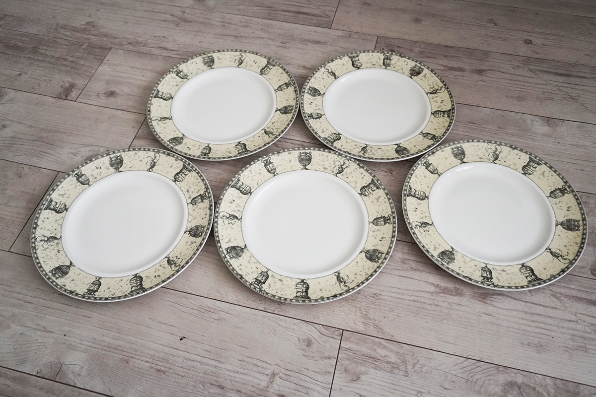  rare rare beautiful goods Royal Doulton ROYAL DOULTON Lifestyle GREEK URN 27. dinner plate 5 pieces set large plate tableware display 