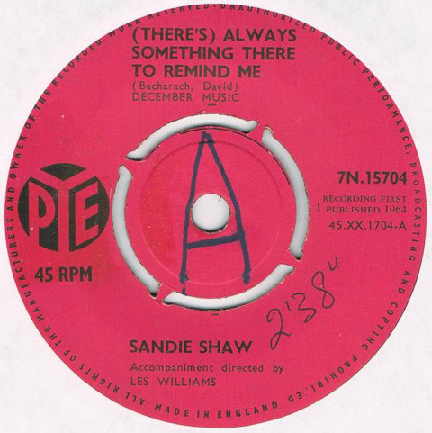 ●SANDIE SHAW / (THERE'S) ALWAYS SOMETHING THERE TO REMIND ME [UK 45 ORIGINAL 7inch シングル GIRLS 試聴]_画像1