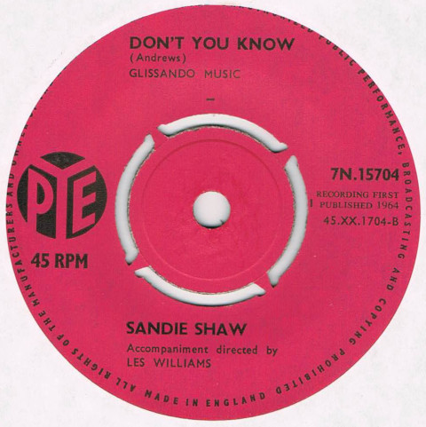 ●SANDIE SHAW / (THERE'S) ALWAYS SOMETHING THERE TO REMIND ME [UK 45 ORIGINAL 7inch シングル GIRLS 試聴]_画像2