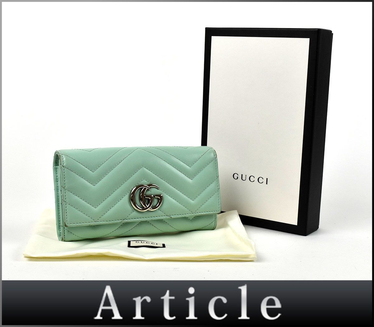 GUCCI グッチ GGマーモント コンチネンタルウォレット 長財布 財布