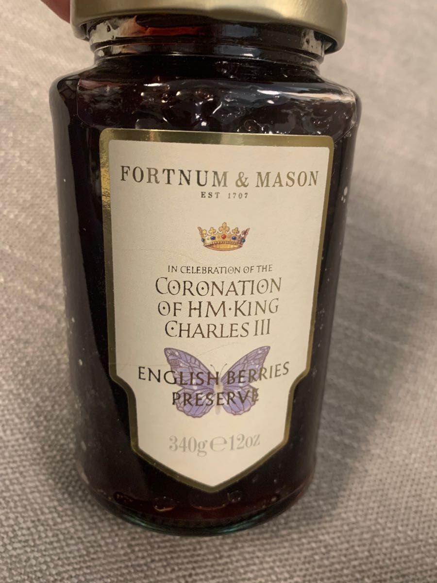 【未開封】英国王室御用達の紅茶ブランド FORTNUM&MASON 英国・チャールズ国王戴冠式 コロネーション 記念 限定 ジャム