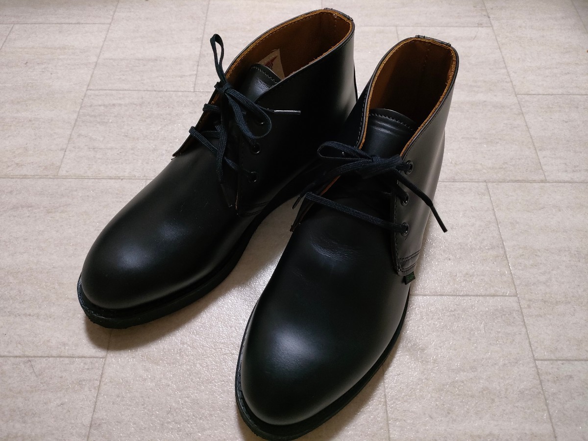 サイズ：7　本体のみ未使用品　REDWING レッドウィング 9196 POSTMAN CHUKKA ポストマン チャッカ ブーツ ブラック 黒 レザー　_画像1