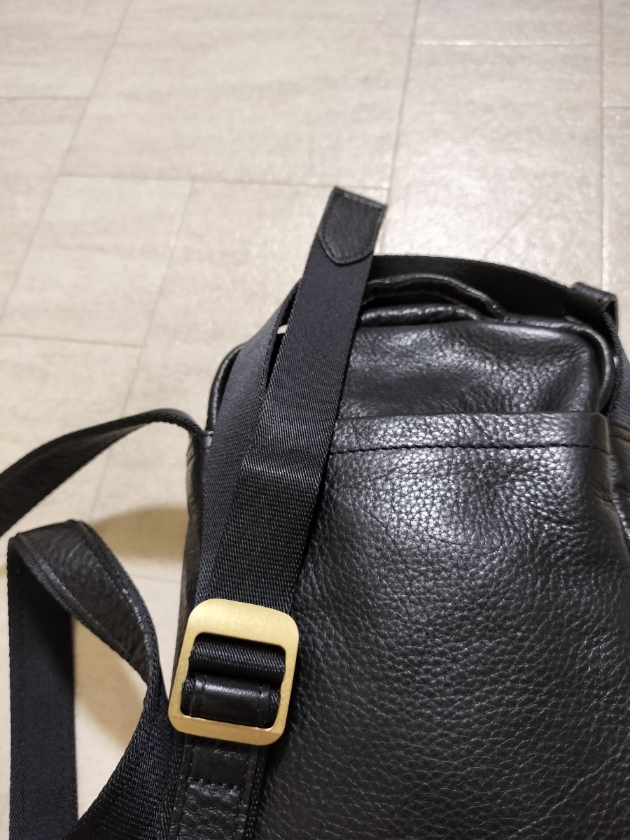  beautiful goods made in Japan kissorakisola leather shoulder bag black original leather cow leather 