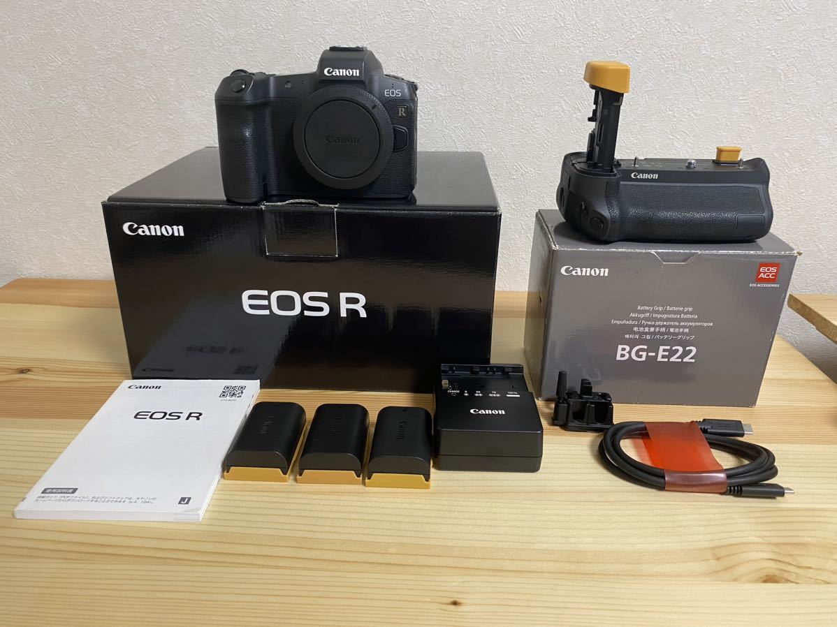 公式】 【美品】Canon ボディ+バッテリーグリップ EOSR キヤノン