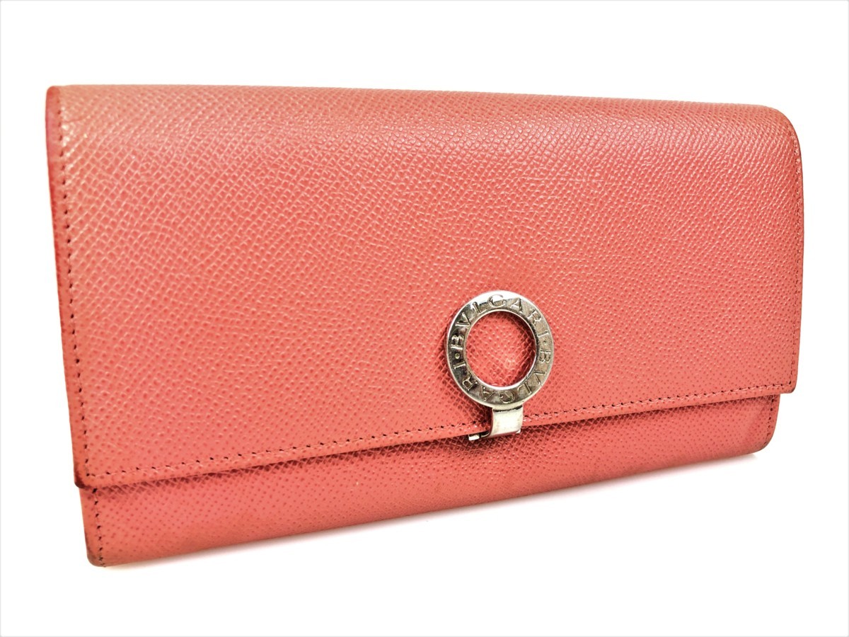 【ギフ_包装】 ブルガリ BVLGARI ロゴクリップ レザー 小銭入れ付き長財布 ピンク系 YS-237 長財布(小銭入れあり) 【ギフ_包装】 ブルガリ BVLGARI ロゴクリップ レザー 小銭入れ付き長財布 ピンク系 YS-237 長財布(小銭入れあり)