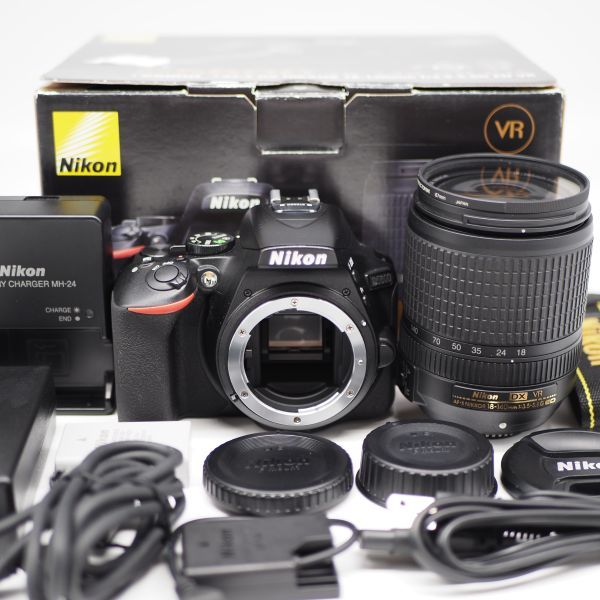 安い 18-140 D5600 Nikon □7301ショット□ VR □ほぼ新品□ ブラック