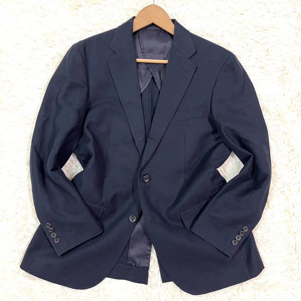 ユニクロ linen blend テーラード ネイビー - 通販 - wayambaads.com