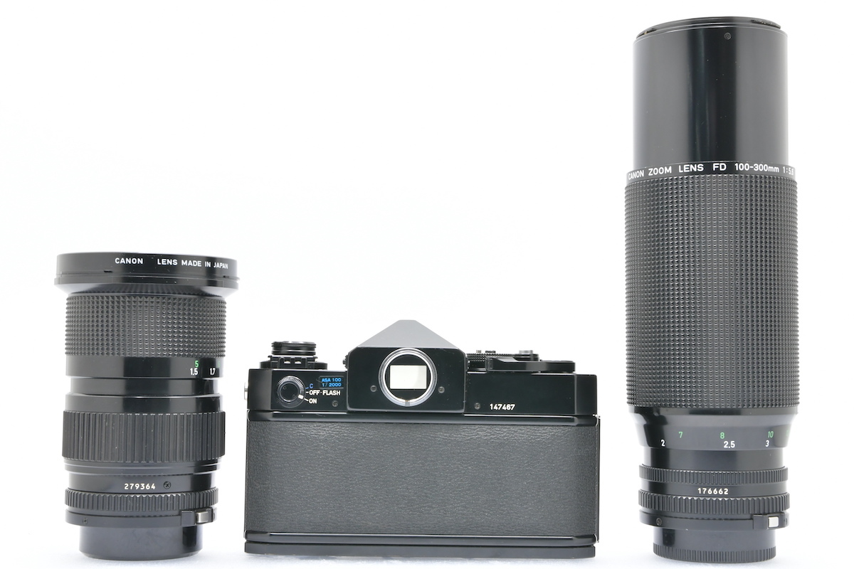 人気ショップ FD NEW + 前期 F-1 Canon 35mm キヤノン 100-300mm + F3