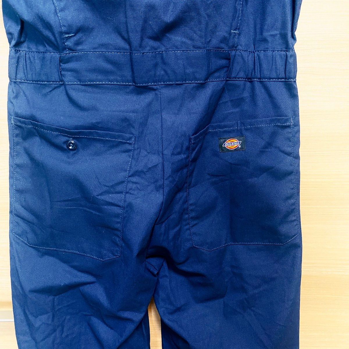 Dickies つなぎ 半袖 新品 メンズ S ネイビー ディッキーズ オールインワン パンツ ズボン 美品 ジャンプスーツ 青