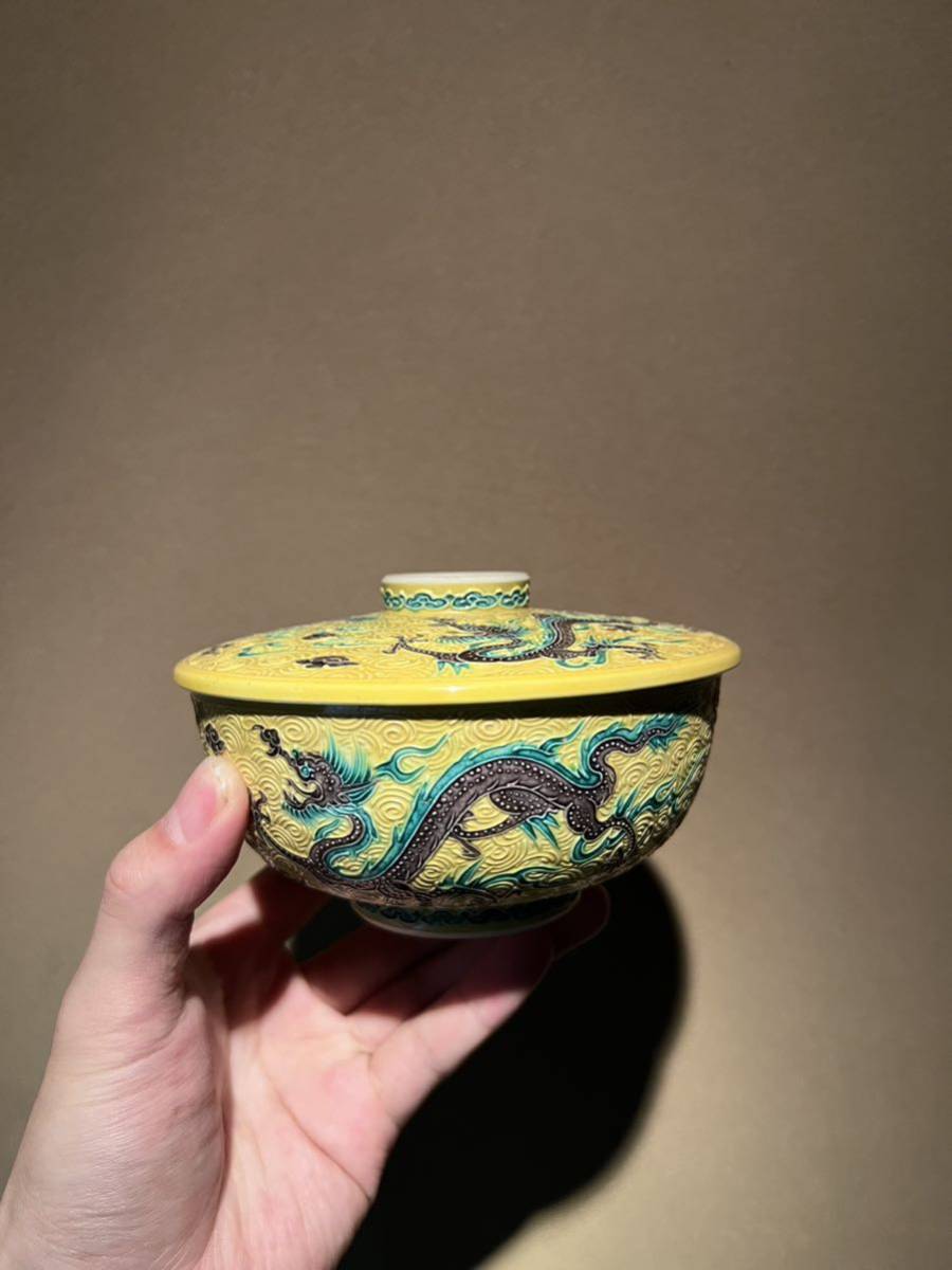 交趾焼蓋物5客】..... 煎茶道具珉平中国美術古染付鉄瓶古鈴李朝古