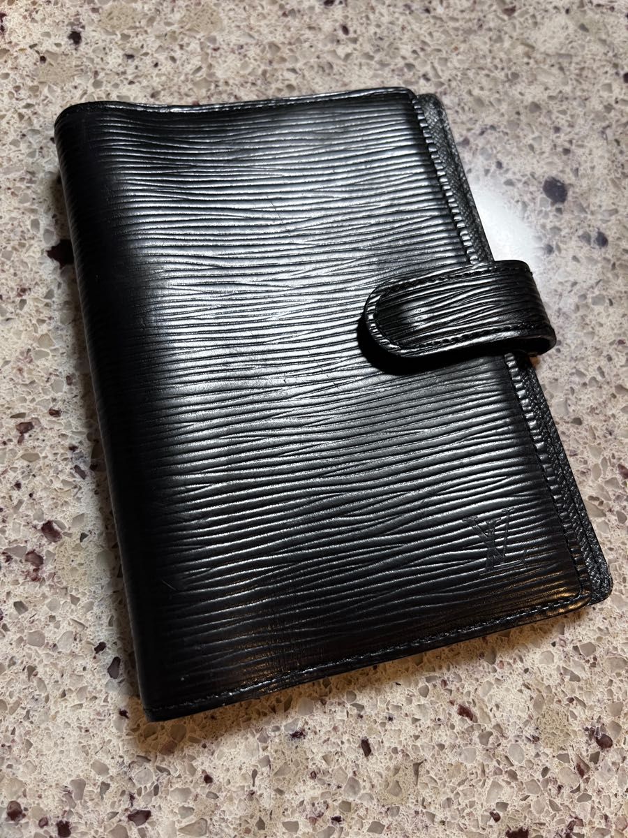 LOUIS VUITTON ルイヴィトン 手帳カバー システム手帳 黒 手帳|PayPay