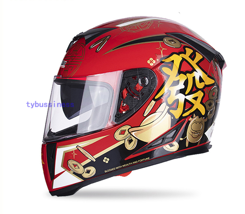 新品ダブルレンズ バイク フルフェイスヘルメット ジェット ヘルメット M L XL XXL サイズ選択可_画像1