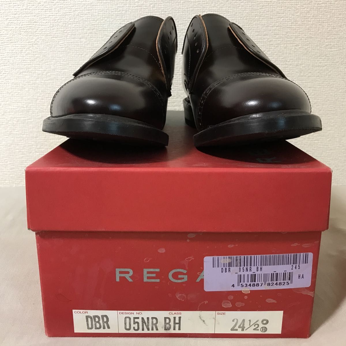 Regal 05NR BH 24.5 (DBR)/リーガル ストレートチップ(ダークブラウン) REGAL