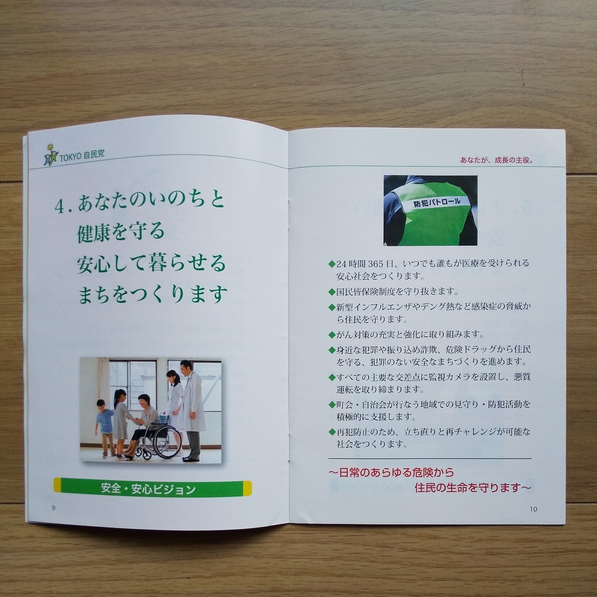 ☆ 発行年不明 東京自民党 安倍晋三総裁 冊子 2冊セット ☆_画像4