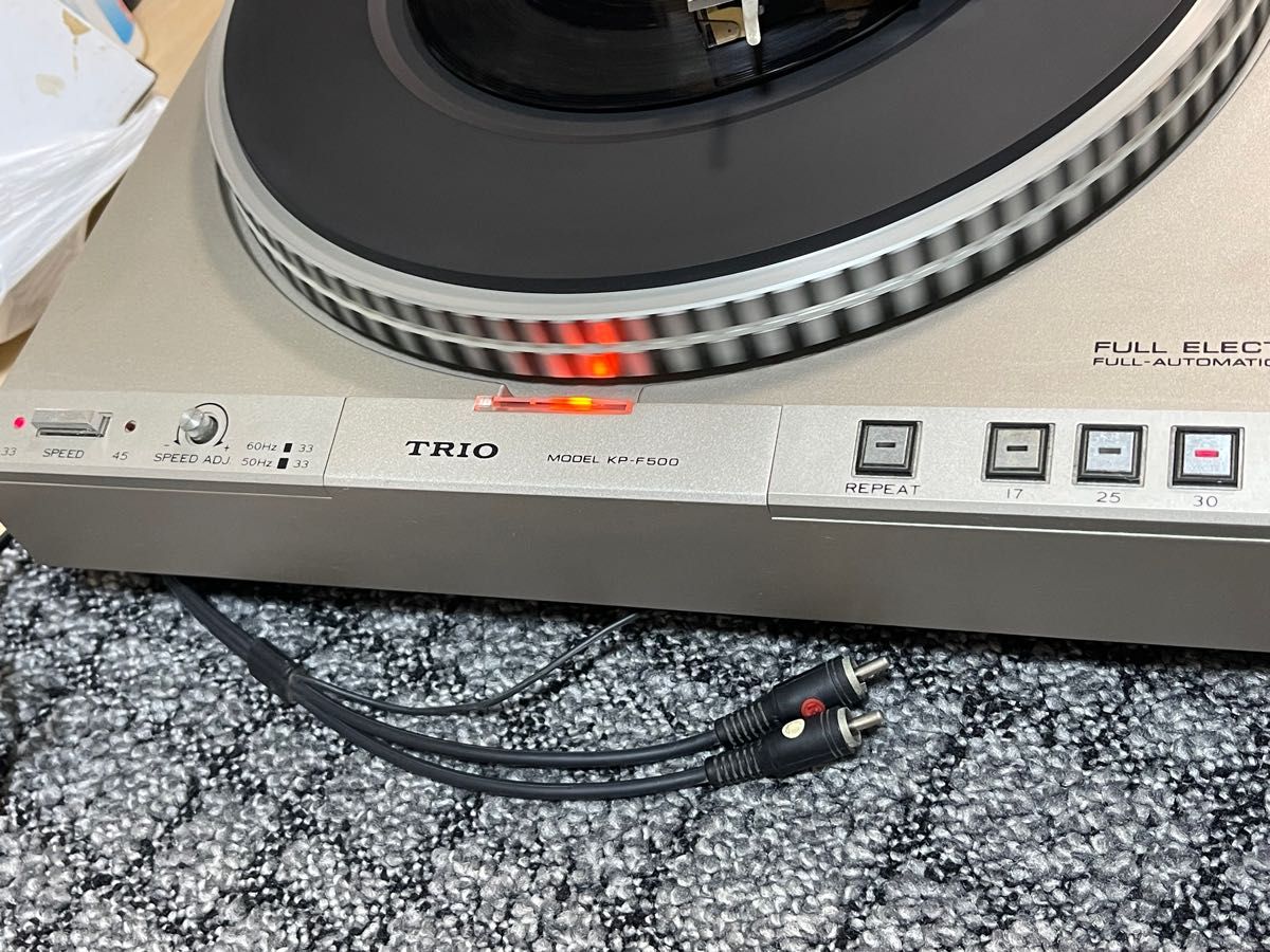 TRIOトリオ レコードプレーヤー ターンテーブル KP-F500 1980年 TRIOトリオ レコードプレーヤー ターンテーブル KP-F500 1980年