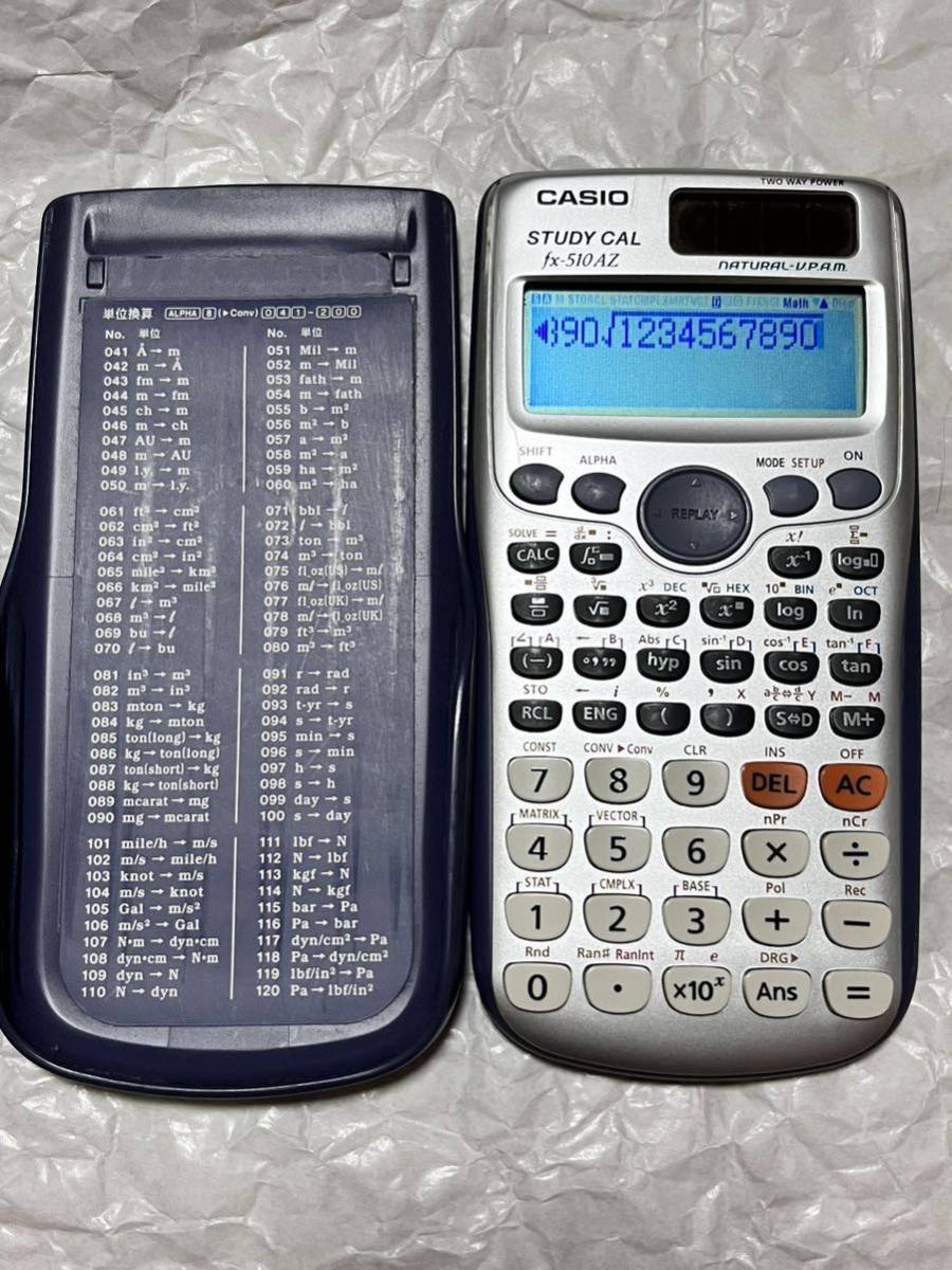 школа специальный программируемый калькулятор STUDY CAL Casio CASIO fx-510AZ: продажа на аукционе Real Yahoo