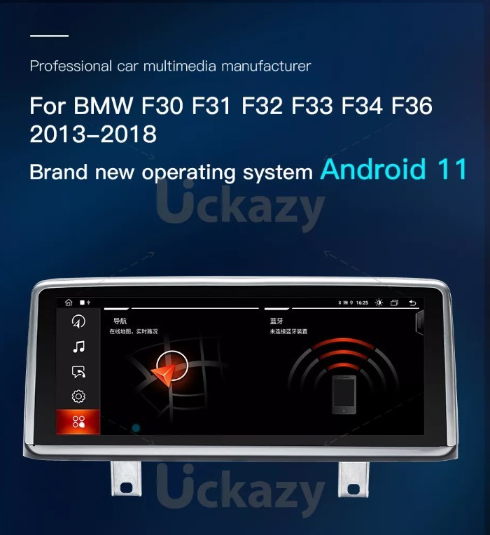 BMW　3シリーズF30F31 F34 F35　4シリーズF32F33F36　アンドロイドナビ　NBT　アンドロイド１１　２G３２GB　バックカメラセット　-NF-1170_画像5
