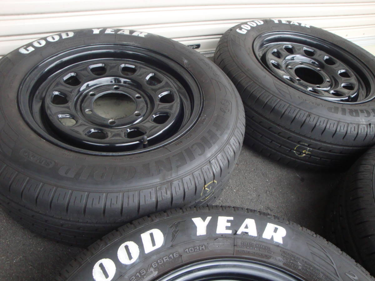 16インチデイトナブラック+グッドイヤー EFFICIENT GRIP SUV 4×4 215/65R16 4本セット!!_画像5