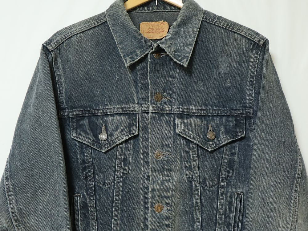 上品 レア USA製 80s levis 70506-1913 黒タブ(欠損) ビンテージ