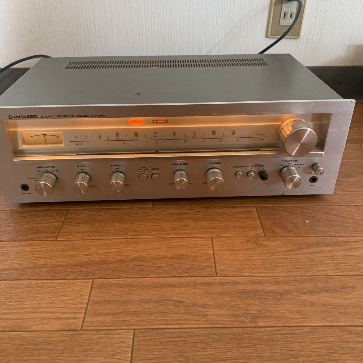 Pioneer SX-555 通電確認済み_画像1