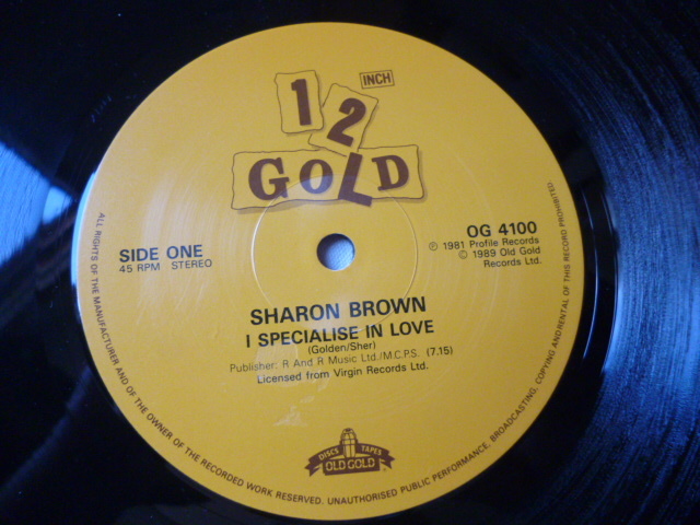 Sharon Brown / I Specialize In Love 名曲 DISCO CLASSIC 長尺バージョン 12EP Vicky D / This Beat Is Mine 収録 試聴の画像3