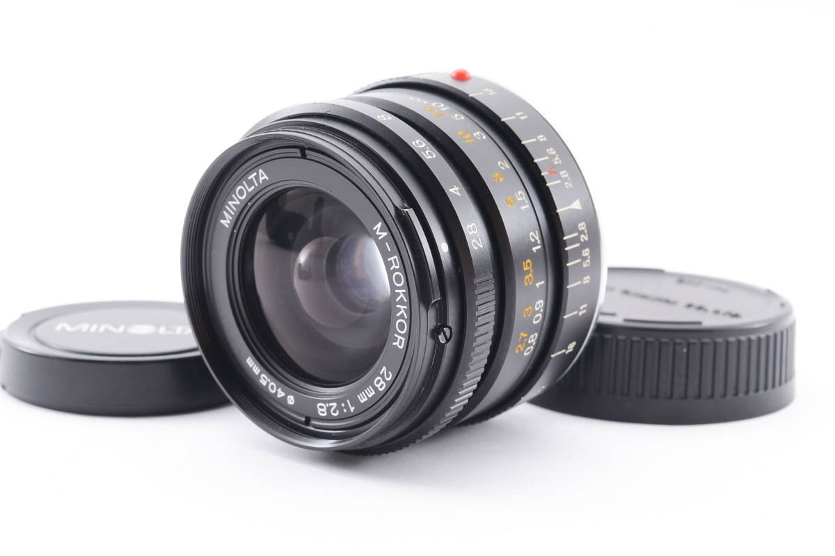 【美品】MINOLTA M-ROKKOR 28mm F2.8 Mマウント ミノルタ レンジファインダー用 広角単焦点レンズ #D10465_画像1