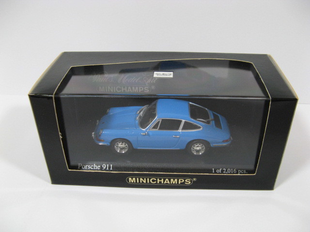 【未使用】ミニチャンプス 1/43 ポルシェ 911（901） 1964 ブルー