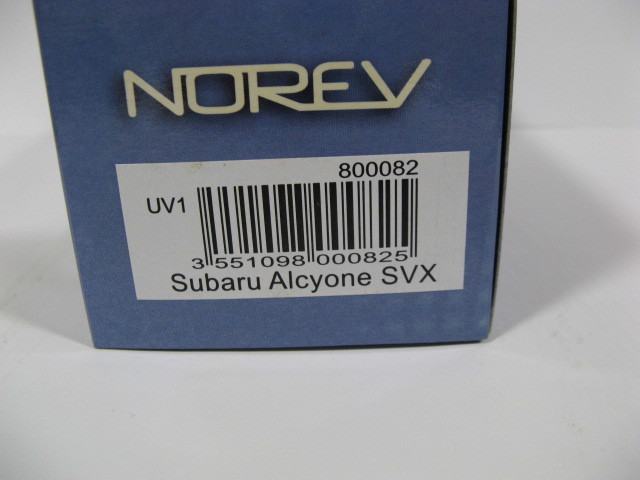 【未使用】ノレブ（LUMYNO）1/43 スバル アルシオーネ SVX シルバーの画像9