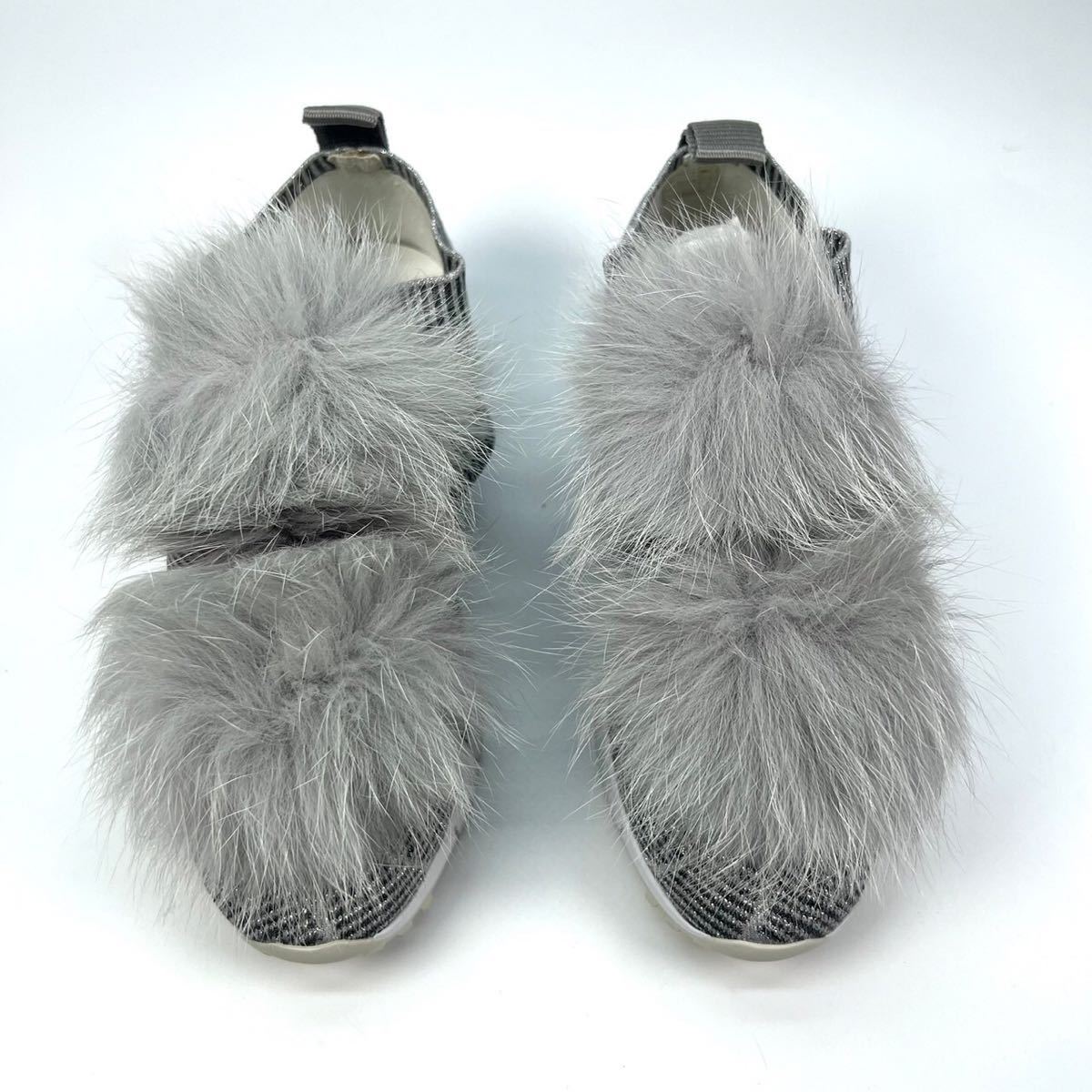 JIMMY CHOO NORWAY ジミーチュウ ソックス スニーカー ファー 35 JIMMY CHOO NORWAY ジミーチュウ ソックス スニーカー ファー 35