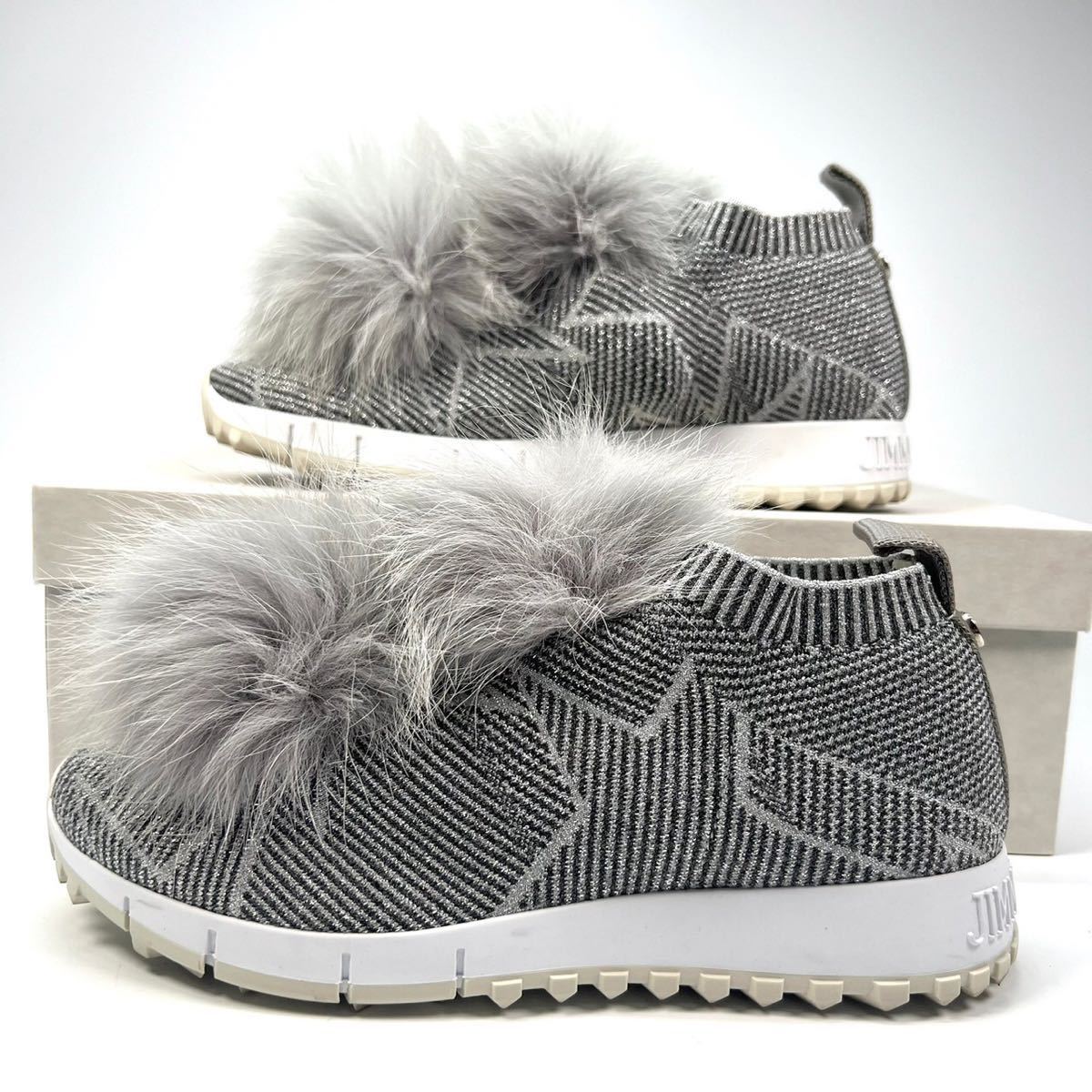 JIMMY CHOO NORWAY ジミーチュウ ソックス スニーカー ファー 35 JIMMY CHOO NORWAY ジミーチュウ ソックス スニーカー ファー 35