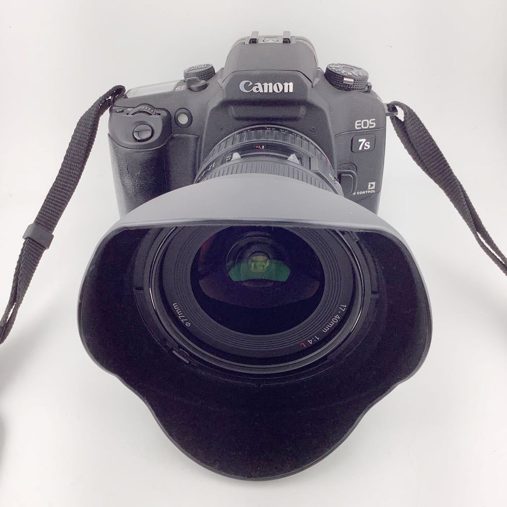 Canon EOS 7sキャノンフィルムカメラ、ZOOM LENS EF 17-40mm 1:4レンズ