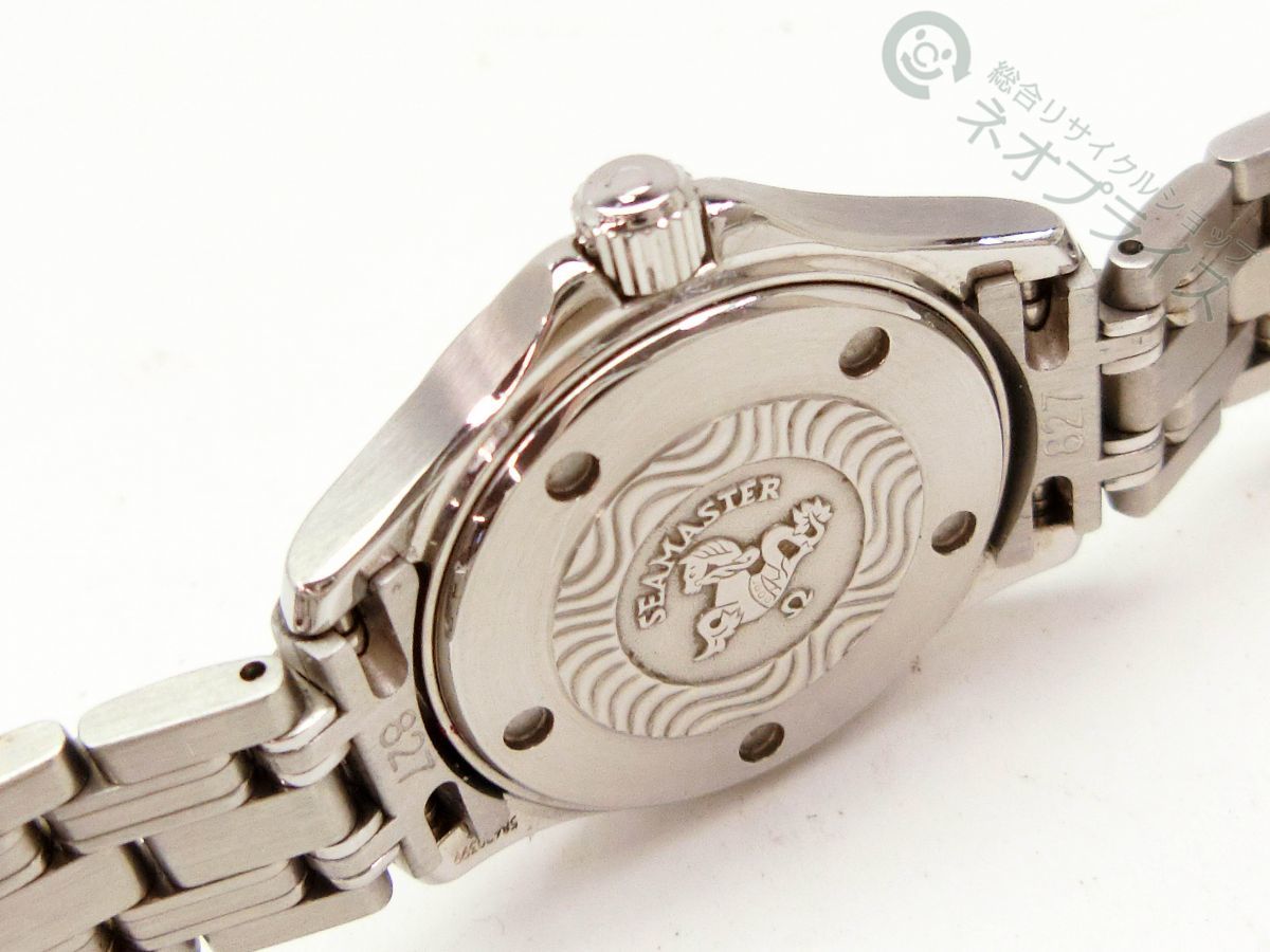 ★ZZ4584 OMEGA オメガ シーマスター 120M クオーツ レディース 腕時計 美品_画像9