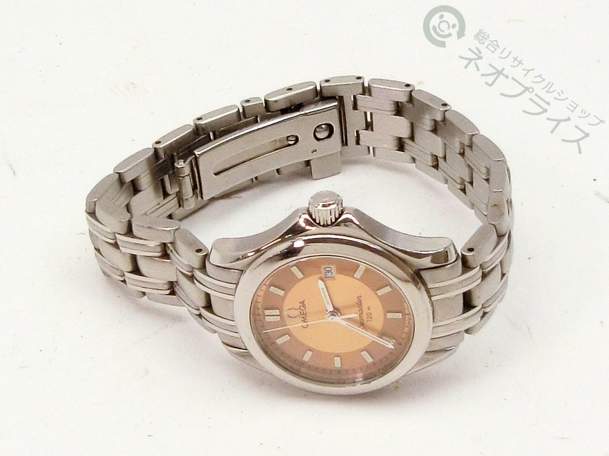 ★ZZ4584 OMEGA オメガ シーマスター 120M クオーツ レディース 腕時計 美品_画像3