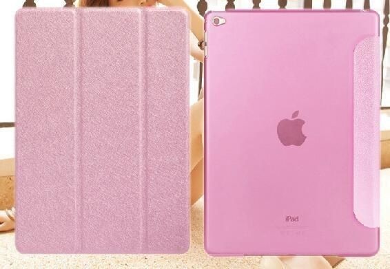 送料無料★iPad Air 手帳型ケースカバーフィルム付き★国内配送 アイパッド　アイペッド　エア 薄いピンク ライトピンク A1474 A1475 A1476_画像1