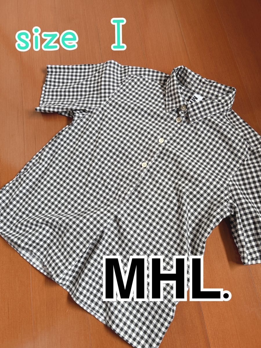 買いファッション MHL ギンガムチェック半袖シャツ - トップス