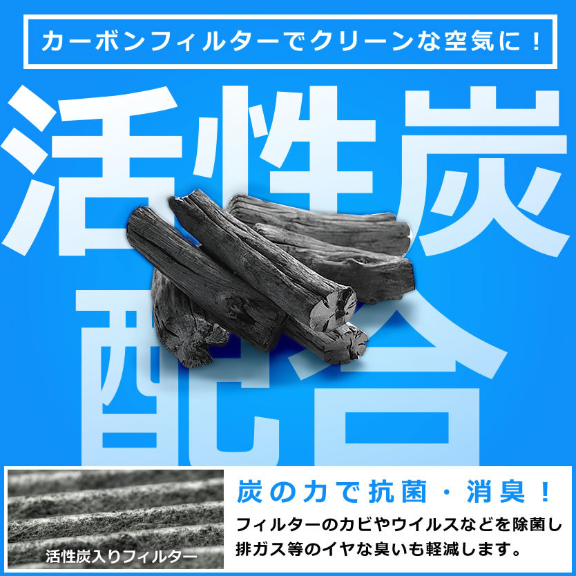 送料無料！ スズキ DA17W エブリイワゴン R4.4.- 車用 エアコンフィルター キャビンフィルター 活性炭入 95861-64P40_画像4