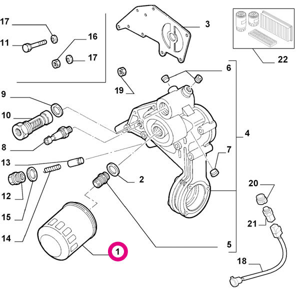 Alfa Romeo 147 937AXL用 オイルフィルター アルファロメオ_画像2