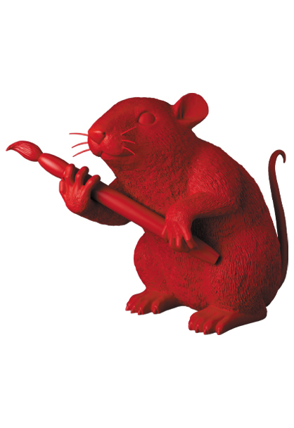 キューブリック、ベアブリック BANKSY LOVE RAT (RED Ver.)