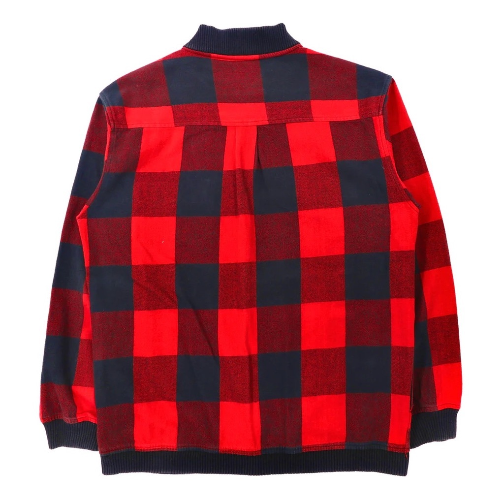 WOOLRICH フランネルシャツジャケット M レッド チェック コットン_画像3