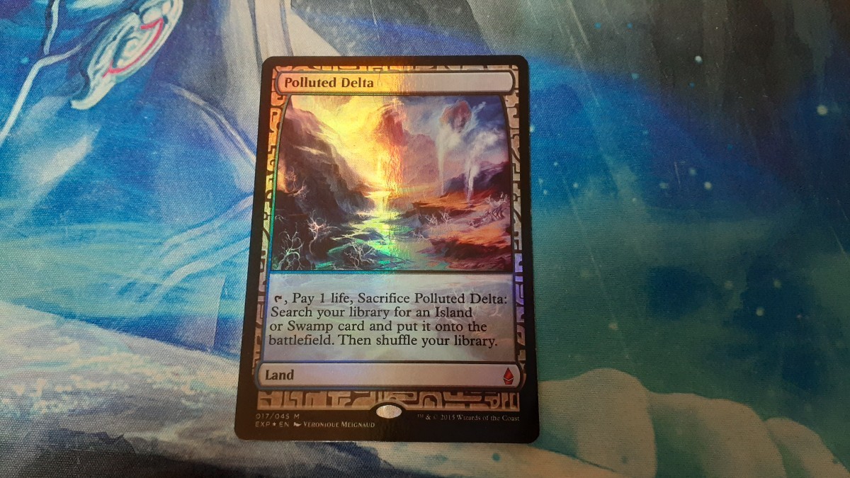 mtg 【Foil】《汚染された三角州/Polluted Delta》[EXP] 英語 １枚