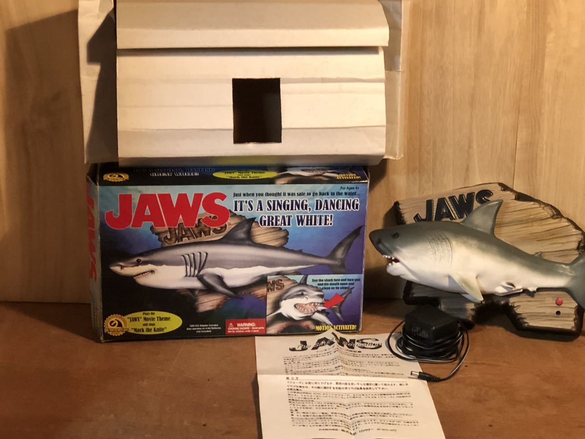 新品　未使用　当時物　輸入版　JAWS ジョーズ トーキング　vintage retoro 雑貨　珍品　ラバー　映画　サメ　洋画